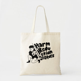 Tote Bag Harm Reduction Sisters Needle Girl