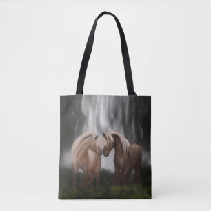 Tote Bag Harmonie des chevaux : Sérénité islandaise