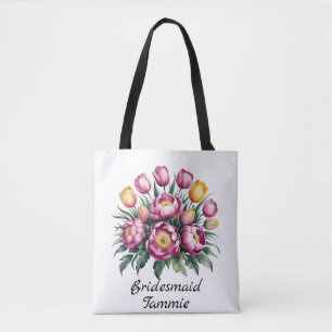 Tote Bag Harmonie florale vibrante Favorise la servante