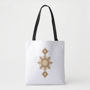 Tote Bag Harmonie Géométrique Dorée