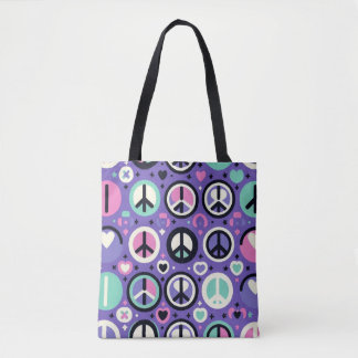 Tote Bag Harmony Hues A Peaceful Pattern / Tons de Harmonia