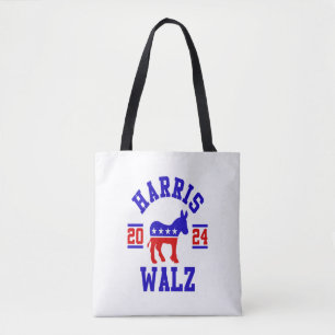 Tote Bag Harris Walz 2024 pour le président Patriotic Democ