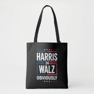 Tote Bag Harris Walz Évidemment Harris Waltz Élection 2024