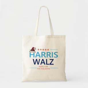 Tote Bag Harris Walz Noël espoir pour les fêtes Kamala