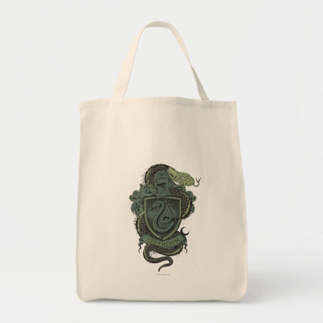 Tote Bag Harry Potter  | Blason de Serpentard (Devant)
