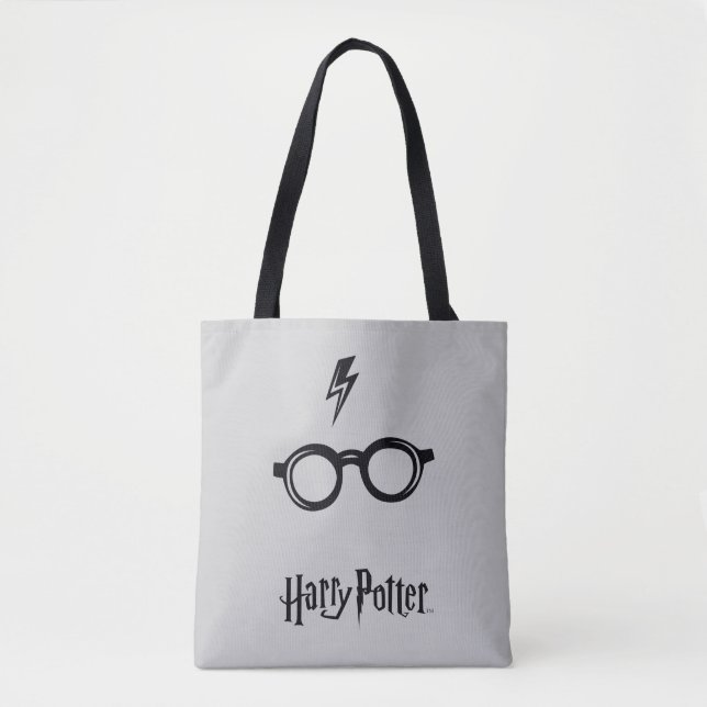 Tote Bag Harry Potter | Éclair de voiture et lunettes (Devant)
