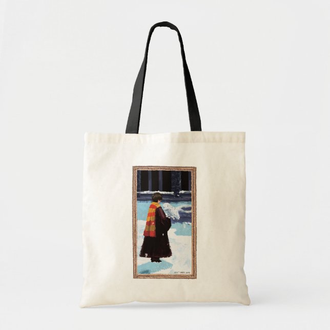 Tote Bag HARRY POTTER™ et Hedwig dans la cour de HOGWARTS™ (Devant)