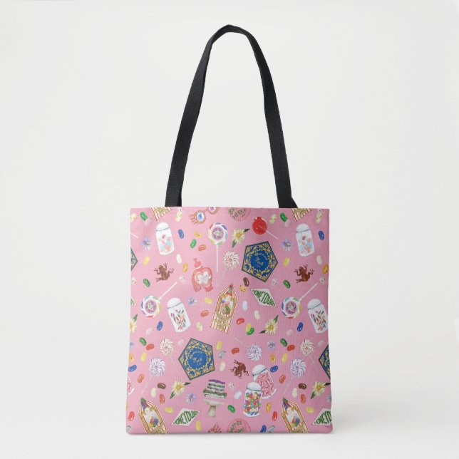 Tote Bag HARRY POTTER™ | Grenouilles au chocolat et Motif d (Devant)
