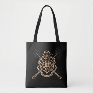 Tote Bag Harry Potter   Hogwarts Crossed Wands Crest