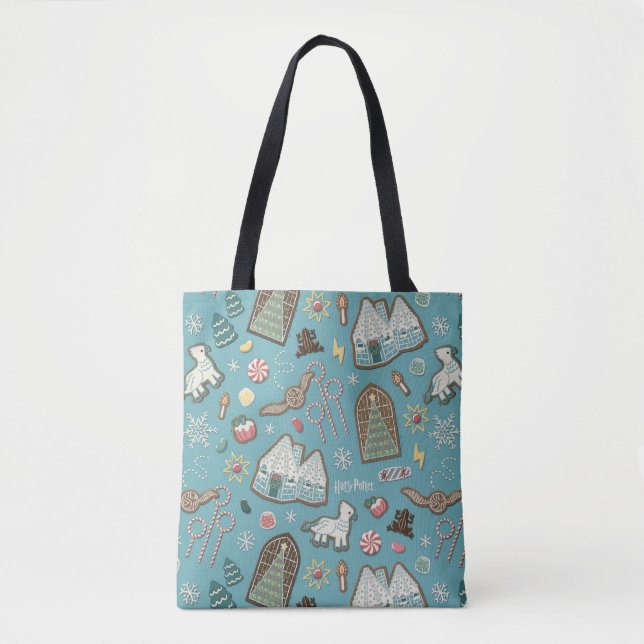 Tote Bag HARRY POTTER™ HOGWARTS™ Motif de cookies de Noël (Devant)