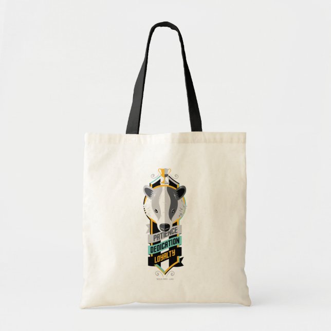 Tote Bag Harry Potter | HUFFLEPUFF™ House Traits Sigil (Devant)