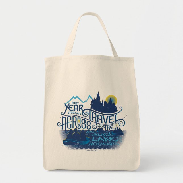 Tote Bag Harry Potter | Lac Noir À Hogwarts (Devant)