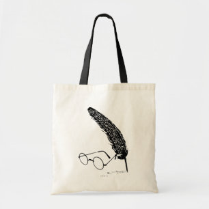 Tote Bag Harry Potter   Lunettes et plume