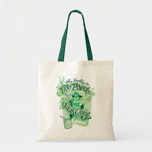 Tote Bag Harry Potter | Poudre de cheminée Typographie Grap (Devant)