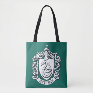 Tote Bag Harry Potter   Slytherin Crest - noir et blanc