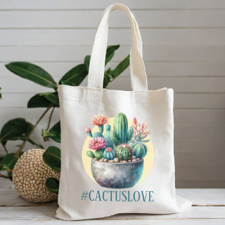 Tote Bag Hashtag Cactuslove