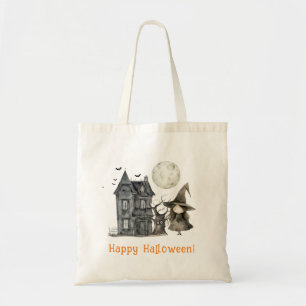 Tote Bag Hauné sorcière Éffrayante sorcière Halloween