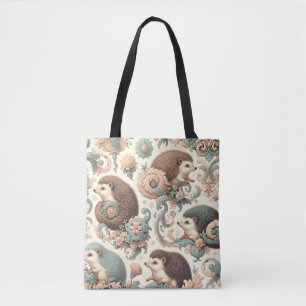 Tote Bag Haven de Hérisson Whimsical : Floral victorien