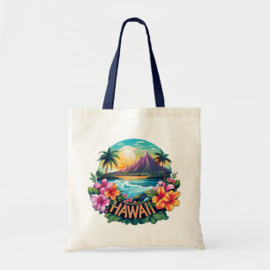 Tote Bag Hawaii Aloha Tropical Beach Mountains Voyage