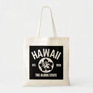 Tote Bag Hawaii l'état Aloha Graphique d'état vintage