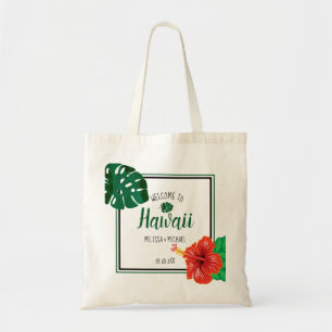 Tote Bag Hawaii Tropical Destination Mariage Bienvenue