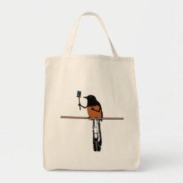 Tote Bag Hawaiian Shama Bird Selfie