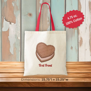 Tote Bag Heart Biscuit