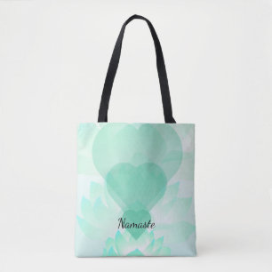 Tote Bag Heart Chakra Lotus Namaste Fourre-tout 2