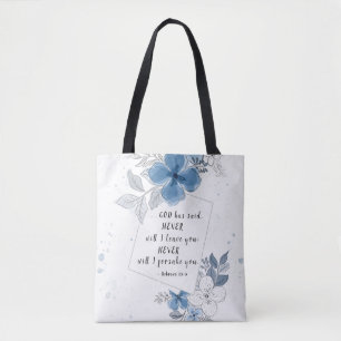Tote Bag Hébreux 13:5 JAMAIS Je Ne Te Laisserai