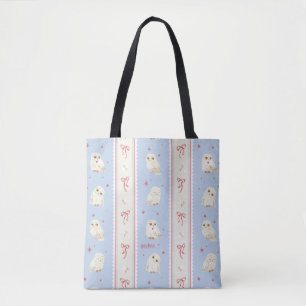 Tote Bag Hedwig Chouette Postale Rayure Motif