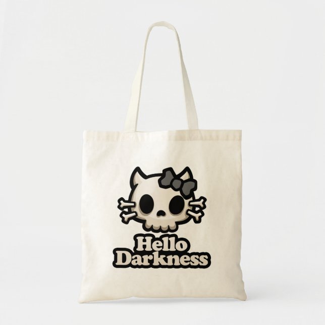 Tote Bag Hello Darkness (Devant)
