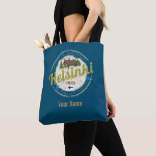 Tote Bag Helsinki capitale de l'orignal Finlande souvenir v
