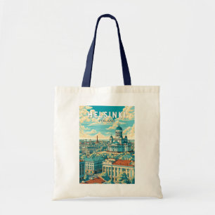 Tote Bag Helsinki Finland Voyage Art Vintage