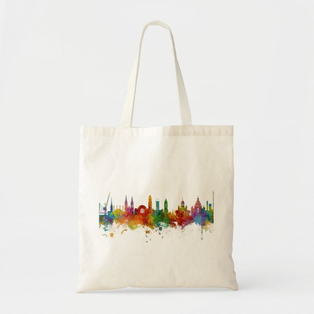 Tote Bag Helsinki Finlande Skyline (Devant)