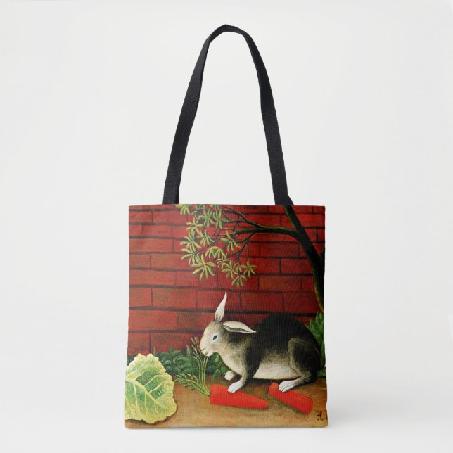 Tote Bag Henri Rousseau art : Rabbit (Devant)