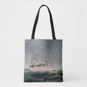 Tote Bag Henri Rousseau - Le navire dans la tempête