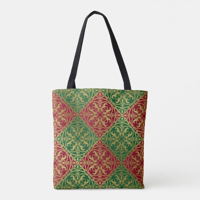 Tote Bag Herald de la Renaissance médiévale Lion Leopard Me (Dos)