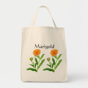 Tote Bag Herb Garden Series - Marigold