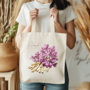 Tote Bag Herbes Astragalus Lavender Fleurs Personnalisées