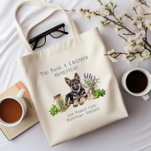 Tote Bag Herbes bergers allemandes en Jars Homestead Nom