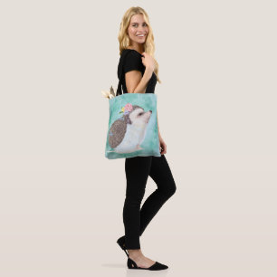 Tote Bag Hérisson aquarelle