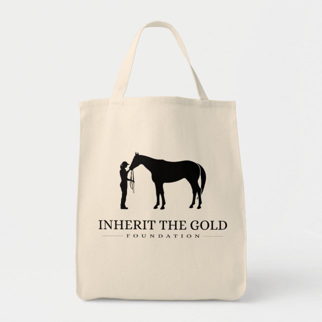 Tote Bag Héritez du logo Fourre-tout de base d'or (Devant)
