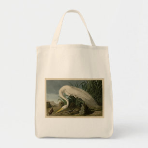 Tote Bag Héron blanc, Grandes aigrettes, Oiseaux d'Amérique