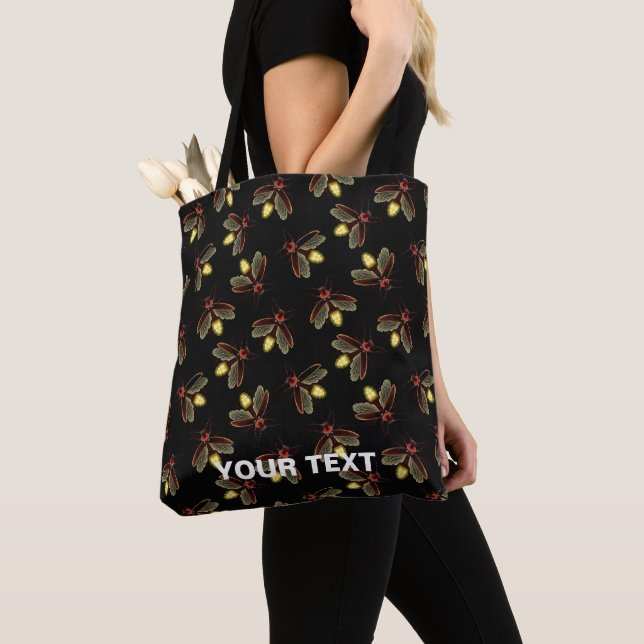 Tote Bag Heure de la nuit avec les lucioles brillantes (De près)