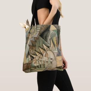 Tote Bag Heure de pointe, New York par Max Weber, Cubisme V
