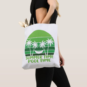 TOTE BAG HEURE D'ÉTÉ PISCINE.