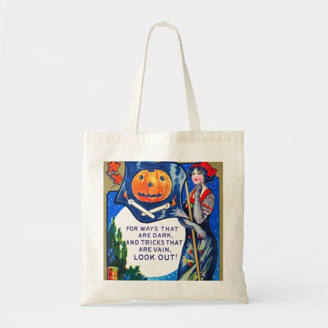 Tote Bag Heure d'Halloween tombée (Devant)