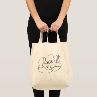Tote Bag HEUREUX par choix - Bold CloudS