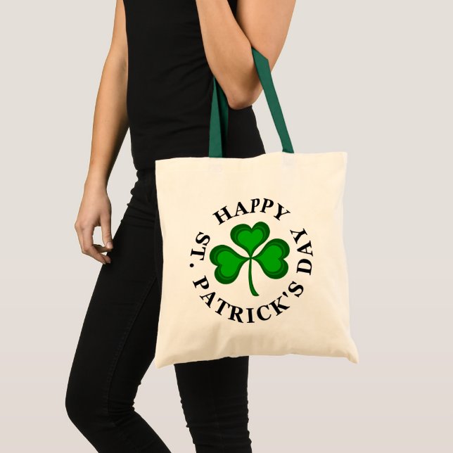Tote Bag HEUREUX ST. SHAMROCK Vert DE LA JOURNÉE PATRICK (Devant (produit))