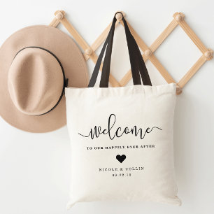 Tote Bag Heureux toujours après Accueil mariage
